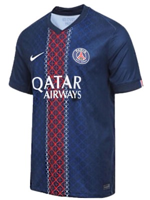 Paris saint-germain maillot domicile uniforme de football adulte premier kit de football pour hommes hauts maillot de sport 2025-2026